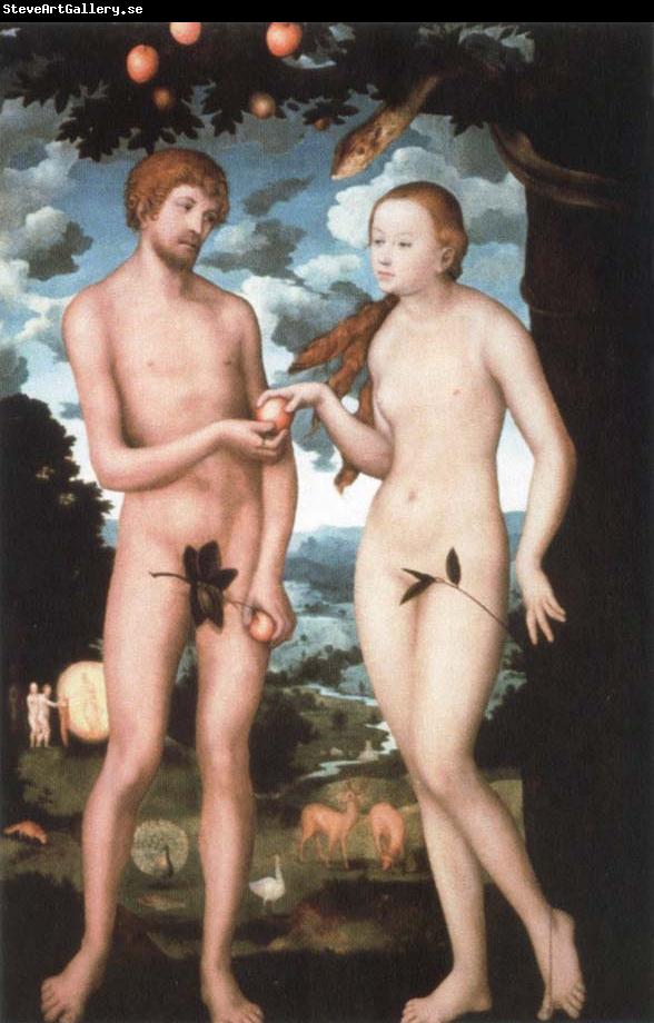 CRANACH, Lucas the Elder adam and eve